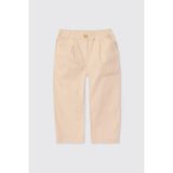 Panço Kız Bebek Beli Lastikli Cepli Bej Pantolon - 3 Yaş
