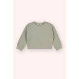 Panço Kız Bebek Bisiklet Yaka Haki Sweatshirt