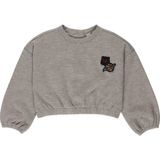 Panço Kız Bebek Crop Sweatshirt - Bej - 0 - 6 Ay