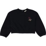 Panço Kız Bebek Crop Sweatshirt - Lacivert - 0 - 6 Ay