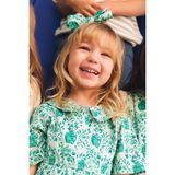 Panço Kız Bebek Desenli Mint Elbise - 5 Yaş - Mat Yeşil