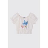 Panço Kız Bebek Ekru Bluz - Bej - 6 Yaş
