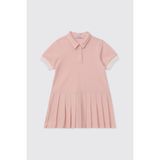 Panço Kız Bebek Eteği Pileli Açık Pembe Elbise - 3 Yaş