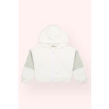 Panço Kız Bebek Fermuarlı Ekru Sweatshirt