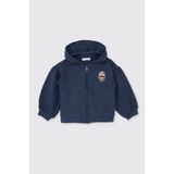 Panço Kız Bebek Fermuarlı Lacivert Sweatshirt