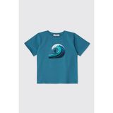 Panço Kız Bebek Indigo Tişört - Mavi - 4 Yaş