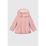 Panço Kız Bebek Kapüşonlu Pembe Yağmurluk