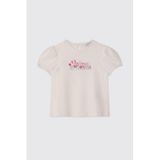 Panço Kız Bebek Kısa Kollu Ekru Tişört 12-18 Ay (80-86 cm)