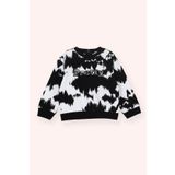 Panço Kız Bebek Nakış Detaylı Desenli Beyaz Sweatshirt