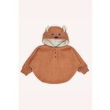 Panço Kız Bebek Nakış Detaylı Kiremit Sweatshirt