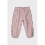 Panço Kız Bebek Nakışlı Müslin Pembe Pantolon 5 Yaş (110 cm)