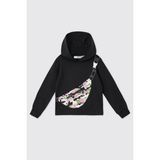 Panço Kız Bebek Siyah Sweatshirt - 3 Yaş