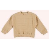 Panço Kız Bebek Sweatshirt Bej Renkli Bisiklet Yaka Tasarım ile Konforlu Kullanım - 6 - 12 Ay