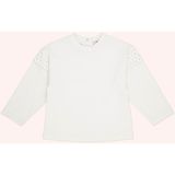 Panço Kız Bebek Uzun Kollu Ekru Tişört Truvakar Kol Günlük Stil 0 - 6 Ay İçin Rahat Kullanım