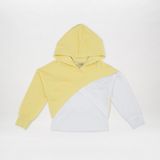 Panço Kız Çocuk Asimetrik Sweatshirt Sarı