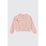 Panço Kız Çocuk Baskılı Pembe Sweashirt - 8 Yaş