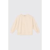 Panço Kız Çocuk Bisiklet Yakalı Ekru Sweatshirt - Bej - 10 Yaş