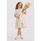 Panço Kız Çocuk Gold Elbise - 8 Yaş - Sarı