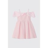 Panço Kız Çocuk Pembe Parti Elbisesi - 6 Yaş