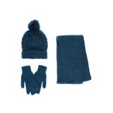 Panço Kız Çocuk Petrol Atkı Bere Set