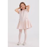 Panço Kız Çocuk Tüvit Pembe Elbise - 7 Yaş