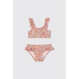 Panço Littemare Kız Bebek Fırfır Detaylı Somon Bikini