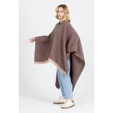Panço - Pamuk Polyester Karışımlı Şık ve Kaliteli Kumaş-Kahverengi - Çok Renkli