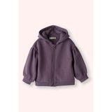 Panço Sweatshirt Kız Çocuk Fermuarlı Sweatshirt Mor Mor