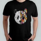Panda %100 Pamuklu Bisiklet Yaka T-Shirt Model - 1 - Siyah