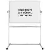Panda 120 x 120 Cm Çelik Emaye Yüzey Mobil Yazı Tahtası 360° Dönerli