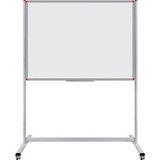 Panda 120 x 140 Cm Çelik Emaye Yüzey Sabit Ayaklı Tekerlekli Yazı Tahtası Beyaz