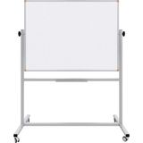 Panda 120X120 Çelik Emaye Brifing Mobil 360º Dönerli Yazı Tahtası 120 cm Beyaz Renkli