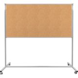 Panda 120X180 cm Sabit Tek Taraflı- Tekerlekli Ayaklı Mantar PANO-PAN173