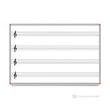 Panda 120x200 Müzik Çizgili ve Güzel Yazı Çizgili (Dijital Baskılı) Yazı Tahtası