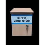 Panda 37X24X16 Kilitli Ahşap Dilek ve Şikayet Posta Kutusu - 1 Adet