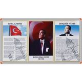Panda 3\'lü Milli Levha (Alüminyum Çerçeve) - 45X90CM - 1 Adet - Gri