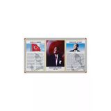 Panda 45X90 CM 3'LÜ MİLLİ LEVHA PORTRE TABLO PANO (Alüminyum Çerçeve)-PAN419