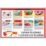 Panda 70 x 100 CM Türkiye Deprem Portre Tablo Pano Alüminyum Çerçeve - pan504