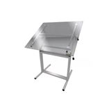 Panda 70x100 Cm Camlı Teknik Çizim Proje Masası Profesyonel Metal Yükseklik Ayarlı