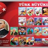 Panda 70X100 Cm Türk Büyükleri Alüminyum Çerçeve Tablo Pano