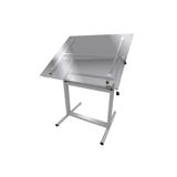 Panda 80X120 Cm Camlı Teknik Çizim Proje Masası Profesyonel Metal Yükseklik Ayarlı