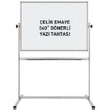 Panda 90 x 120 Cm Çelik Emaye Yüzey Mobil Yazı Tahtası 360° Dönerli