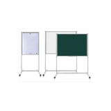 Panda 90X120 Cm Laminant Yüzey Sabit Ayaklı Tekerlekli Yazı Tahtası Beyaz