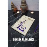 Panda Ahşap Plan Defteri - Tarihsiz Ajanda - Günlük Planlayıcı (Planlama Defteri) A5 Planlayıcı