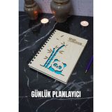 Panda Ahşap Plan Defteri - Tarihsiz Ajanda - Günlük Planlayıcı (Tarihsiz Planlama Defteri) A5