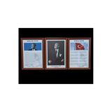 Panda Atatürk-Gençliğe Hitabe-İstiklal Marşı Mdf Portre Tablo Köşe 3 Lü Set 35X50cm