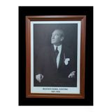Panda Atatürk Portresi Mdf Çerçeveli Portre Tablo Köşe 35X50cm
