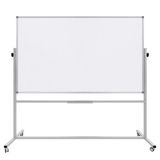 Panda Ayaklı Yazı Tahtası Mobil Çift Taraflı Tekerlekli 360° Dönerli Laminant 120x200 cm - Beyaz