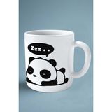 Panda Baskılı Kupa Bardak Çift Taraflı Kişiye Özel Model 12