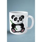 Panda Baskılı Kupa Bardak Çift Taraflı Kişiye Özel Model 5